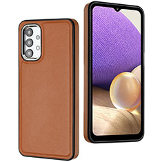 Funda Lujo Cuero Carcasa YB3 para Samsung Galaxy A13 4G Marron