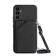 Funda Lujo Cuero Carcasa YB3 para Samsung Galaxy A24 4G Negro