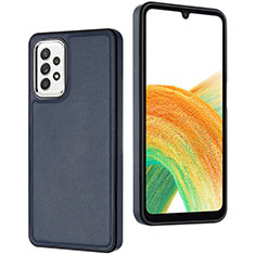 Funda Lujo Cuero Carcasa YB3 para Samsung Galaxy A73 5G Azul