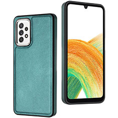 Funda Lujo Cuero Carcasa YB3 para Samsung Galaxy A73 5G Verde