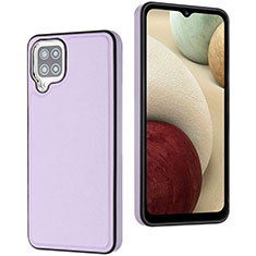 Funda Lujo Cuero Carcasa YB3 para Samsung Galaxy F12 Morado