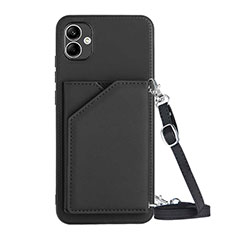 Funda Lujo Cuero Carcasa YB3 para Samsung Galaxy M04 Negro