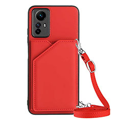 Funda Lujo Cuero Carcasa YB3 para Xiaomi Redmi Note 12S Rojo