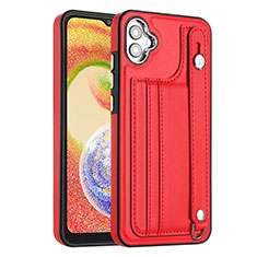 Funda Lujo Cuero Carcasa YB4 para Samsung Galaxy A04 4G Rojo