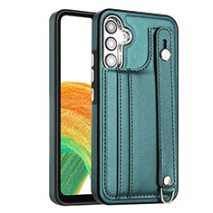 Funda Lujo Cuero Carcasa YB4 para Samsung Galaxy A34 5G Verde