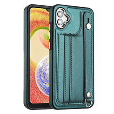 Funda Lujo Cuero Carcasa YB4 para Samsung Galaxy M04 Verde