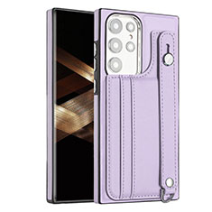 Funda Lujo Cuero Carcasa YB4 para Samsung Galaxy S24 Ultra 5G Morado