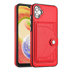 Funda Lujo Cuero Carcasa YB5 para Samsung Galaxy A04 4G Rojo