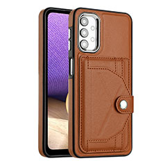 Funda Lujo Cuero Carcasa YB5 para Samsung Galaxy A23 5G Marron