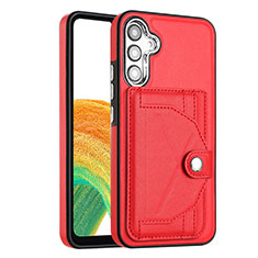 Funda Lujo Cuero Carcasa YB5 para Samsung Galaxy A34 5G Rojo