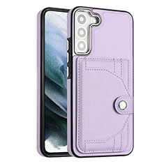 Funda Lujo Cuero Carcasa YB5 para Samsung Galaxy S22 5G Morado