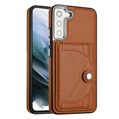 Funda Lujo Cuero Carcasa YB5 para Samsung Galaxy S23 5G Marron