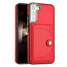 Funda Lujo Cuero Carcasa YB5 para Samsung Galaxy S24 5G Rojo