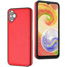 Funda Lujo Cuero Carcasa YB6 para Samsung Galaxy M04 Rojo