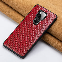 Funda Lujo Cuero Carcasa Z01 para Huawei Mate 20 X 5G Rojo