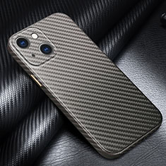 Funda Lujo Fibra de Carbon Carcasa Twill C01 para Apple iPhone 13 Gris