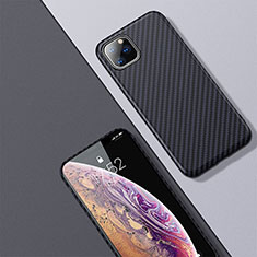 Funda Lujo Fibra de Carbon Carcasa Twill para Apple iPhone 11 Pro Negro