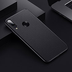 Funda Lujo Fibra de Carbon Carcasa Twill T01 para Huawei P30 Lite Negro