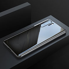 Funda Lujo Fibra de Carbon Carcasa Twill T01 para Huawei P30 Pro Negro
