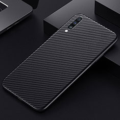 Funda Lujo Fibra de Carbon Carcasa Twill T01 para Samsung Galaxy A70 Negro