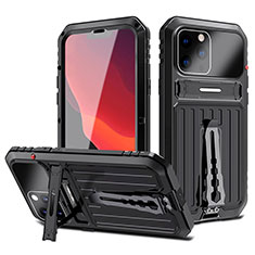 Funda Lujo Marco de Aluminio Carcasa 360 Grados LK3 para Apple iPhone 13 Pro Max Negro