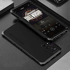 Funda Lujo Marco de Aluminio Carcasa 360 Grados para Xiaomi Poco X4 NFC Negro