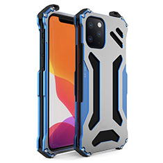 Funda Lujo Marco de Aluminio Carcasa M01 para Apple iPhone 11 Pro Azul