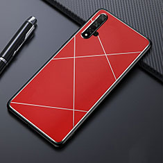 Funda Lujo Marco de Aluminio Carcasa M01 para Huawei Nova 5 Pro Rojo