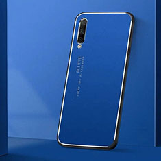 Funda Lujo Marco de Aluminio Carcasa M01 para Huawei P Smart Pro (2019) Azul