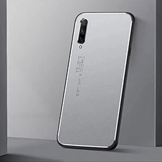 Funda Lujo Marco de Aluminio Carcasa M01 para Huawei P Smart Pro (2019) Plata