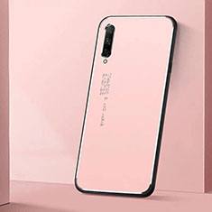 Funda Lujo Marco de Aluminio Carcasa M01 para Huawei P Smart Pro (2019) Rosa
