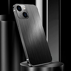 Funda Lujo Marco de Aluminio Carcasa para Apple iPhone 13 Mini Negro