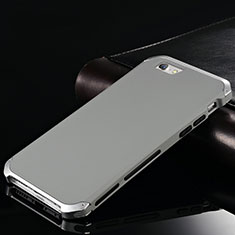 Funda Lujo Marco de Aluminio Carcasa para Apple iPhone 6S Plus Gris