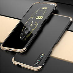 Funda Lujo Marco de Aluminio Carcasa para Huawei Honor 9X Pro Oro y Negro