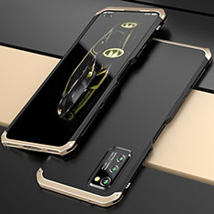 Funda Lujo Marco de Aluminio Carcasa para Huawei Honor V30 5G Oro y Negro