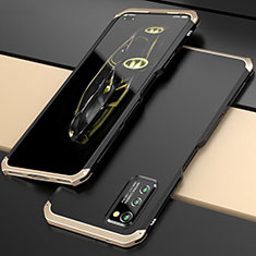 Funda Lujo Marco de Aluminio Carcasa para Huawei Honor V30 Pro 5G Oro y Negro