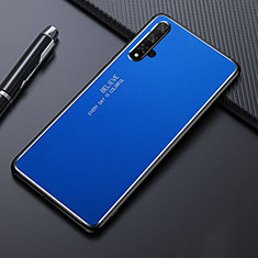 Funda Lujo Marco de Aluminio Carcasa para Huawei Nova 5 Pro Azul