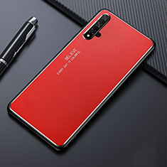 Funda Lujo Marco de Aluminio Carcasa para Huawei Nova 5 Pro Rojo