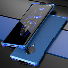 Funda Lujo Marco de Aluminio Carcasa para Vivo Nex 3 5G Azul