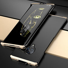 Funda Lujo Marco de Aluminio Carcasa para Vivo Nex 3 5G Oro