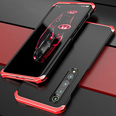 Funda Lujo Marco de Aluminio Carcasa para Xiaomi Mi 10 Pro Rojo y Negro