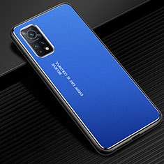 Funda Lujo Marco de Aluminio Carcasa para Xiaomi Mi 10T Pro 5G Azul