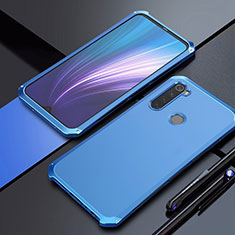 Funda Lujo Marco de Aluminio Carcasa para Xiaomi Redmi Note 8 Azul