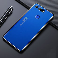 Funda Lujo Marco de Aluminio Carcasa T01 para Huawei Honor V20 Azul