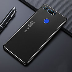 Funda Lujo Marco de Aluminio Carcasa T01 para Huawei Honor V20 Negro