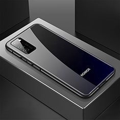 Funda Lujo Marco de Aluminio Carcasa T01 para Huawei Honor V30 5G Negro