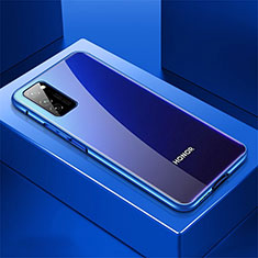 Funda Lujo Marco de Aluminio Carcasa T01 para Huawei Honor View 30 Pro 5G Azul