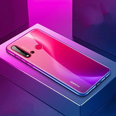 Funda Lujo Marco de Aluminio Carcasa T01 para Huawei P20 Lite (2019) Morado