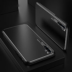 Funda Lujo Marco de Aluminio Carcasa T01 para Huawei P30 Pro Negro