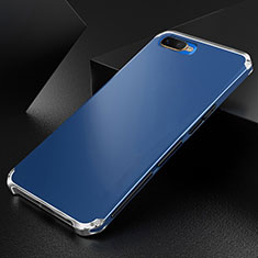 Funda Lujo Marco de Aluminio Carcasa T01 para Oppo R15X Azul